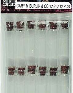 Stanislaus Imports - Glass Bottles - 1-3/16" x 3/8" (12 Pieces)