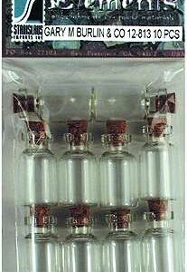 Stanislaus Imports - Glass Bottles - 1-3/16" x 9/16" (10 Pieces)