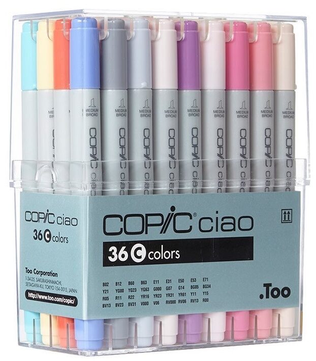 Copic - Ciao - Alcohol Marker - Set - "C" (36 Pieces)
