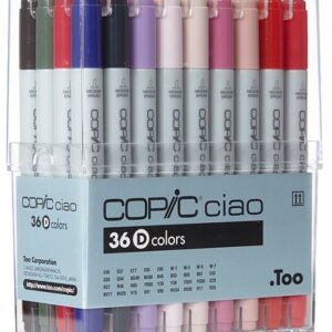 Copic - Ciao - Alcohol Marker - Set - "D" (36 Pieces)
