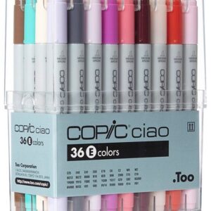 Copic - Ciao - Alcohol Marker - Set - "E" (36 Pieces)