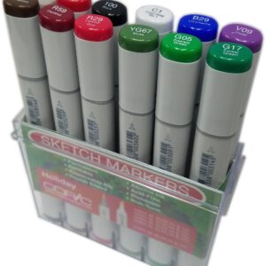 Copic - Sketch - Alcohol Marker - Set - Holiday (12 Pieces)