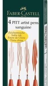 Faber-Castell - Pitt - Artist Pens - Sanguine (4 Pieces)