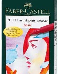 Faber-Castell - Pitt - Artist Pens - Basic (6 Pieces)