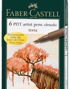 Faber-Castell - Pitt - Artist Pens - Terra (6 Pieces)