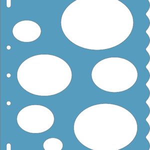 Fiskars - Shape Template Cutting Guide - Oval w/Cloud Border