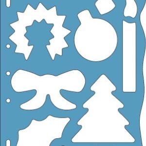 Fiskars - Shape Template Cutting Guide - Christmas w/Icicle Border