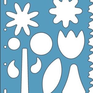 Fiskars - Shape Template Cutting Guide - Flowers w/Grass Border