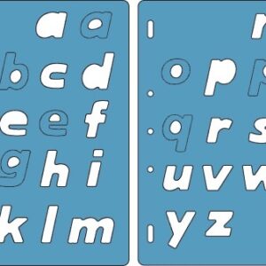 Fiskars - Shape Template Cutting Guide - Lowercase
