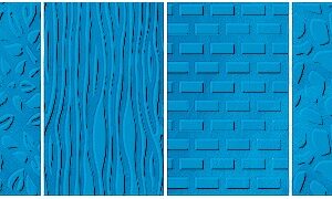 Fiskars - Embossing Texture Plates - Nature