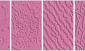 Fiskars - Embossing Texture Plates - Fibers