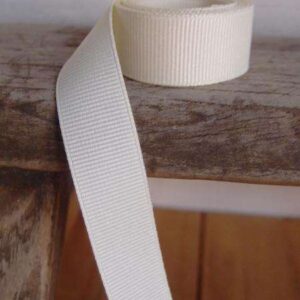 Grosgrain Ribbon - Cream (5/8" x 300')
