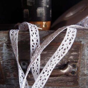 Cotton Crochet - Lace Ribbon - White (1/2" x 30')