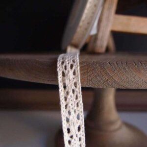 Cotton Crochet - Lace Ribbon - Ivory (1/2" x 30')