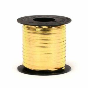 Poly Curling Ribbon - Spool - Metallic Gold (3/16" x 750')