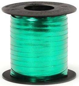 Poly Curling Ribbon - Spool - Metallic Emerald (3/16" x 750')