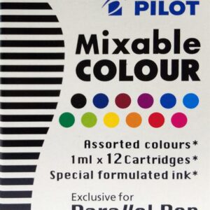 Pilot - Parallel Calligraphy Pen - Refill - Assorted Colors (12 Pieces)