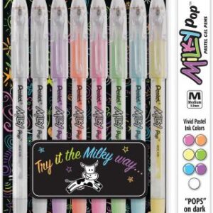 Pentel - Milky Pop - Pastel Gel Pens - Set (8 Pieces)