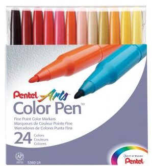 Pentel - Color Pen - Set (24 Pieces)
