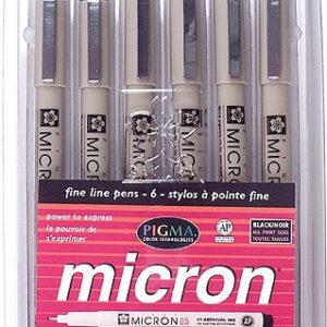 Sakura - Pigma Micron - Black - Set (6 Pieces)