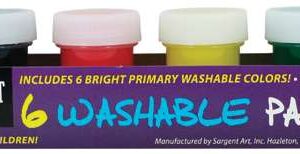 Sargent Art - Washable Tempera Paint (6 Colors)
