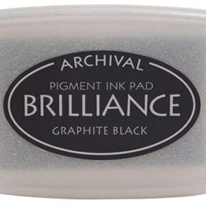 Tsukineko - Brilliance - Pigment Ink - Pad - Graphite Black