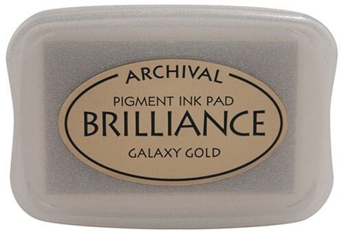 Tsukineko - Brilliance - Pigment Ink - Pad - Galaxy Gold