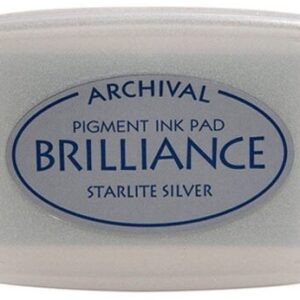 Tsukineko - Brilliance - Pigment Ink - Pad - Starlite Silver