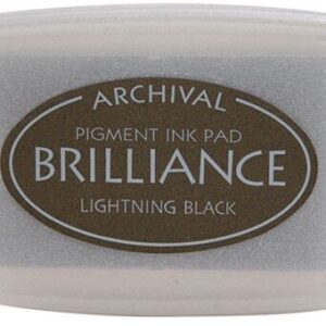 Tsukineko - Brilliance - Pigment Ink - Pad - Lightning Black
