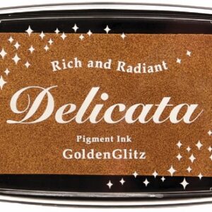 Tsukineko - Delicata - Metallic Pigment Ink Pad - Golden Glitz