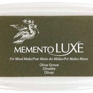 Tsukineko - Memento Luxe - Blendable Pigment Ink - Pad - Olive Grove