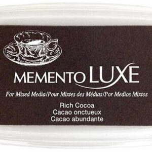 Tsukineko - Memento Luxe - Blendable Pigment Ink - Pad - Rich Cocoa