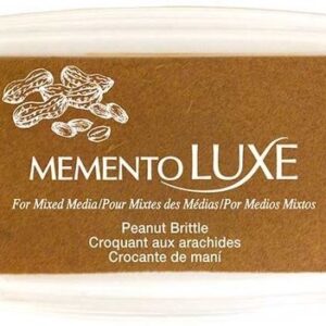 Tsukineko - Memento Luxe - Blendable Pigment Ink - Pad - Peanut Brittle