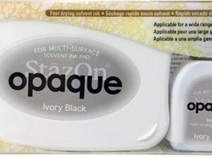 Tsukineko - StazOn - Solvent Ink - Opaque - Kit - Ivory Black