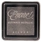 Tsukineko - Encore! - Ultimate Metallic Pigment Ink - Mini Pad - Silver