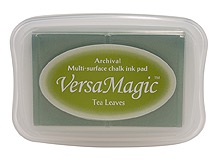 Tsukineko - VersaMagic - Archival Chalk Pigment Ink - Pad - Tea Leaves