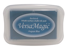 Tsukineko - VersaMagic - Archival Chalk Pigment Ink - Pad - Aegean Blue