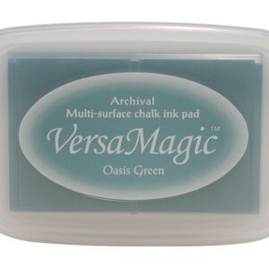 Tsukineko - VersaMagic - Archival Chalk Pigment Ink - Pad - Oasis Green