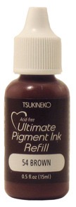 Tsukineko - VersaColor - Ultimate Pigment Ink - Reinker - Brown