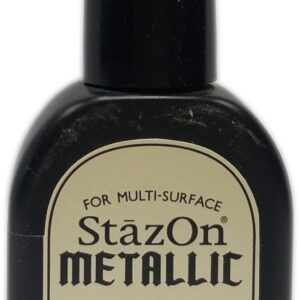 Tsukineko - StazOn - Solvent Ink - Metallic - Reinker - Platinum