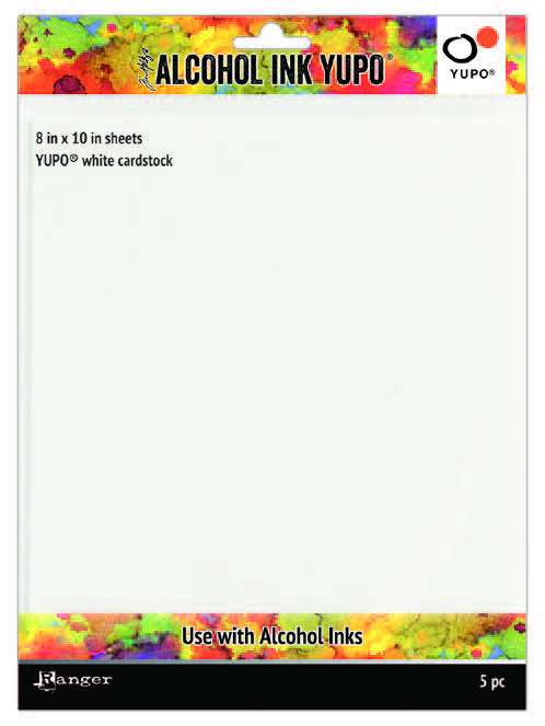 Ranger - Tim Holtz - Alcohol Ink - YUPO - White Cardstock (8"x10")