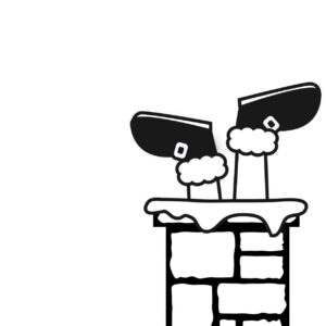 Darice - Embossing Folder - Santa Chimney