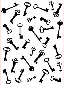 Darice - Embossing Folder - Antique Keys