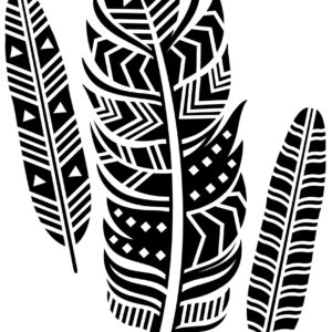 Darice - Embossing Folder - Tribal Feathers