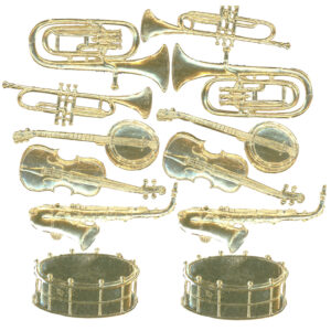 Gary Burlin - Embossed Colored Foils - Instruments