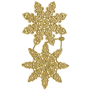 Gary Burlin - Embossed Colored Foils - Large Snowflake