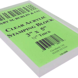 Clear Acrylic Stamping Block - 3" x 5"