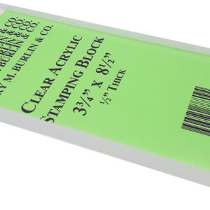 Clear Acrylic Stamping Block - 3-3/4" x 8-1/2"