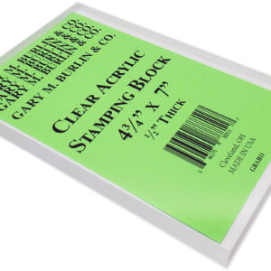 Clear Acrylic Stamping Block - 4-3/4" x 7"