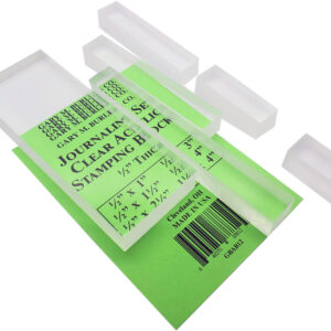 Clear Acrylic Stamping Block - Journaling Set